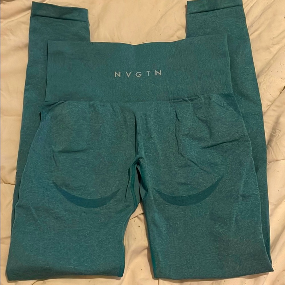 NVGTN Contour Seamless Leggings-Teal